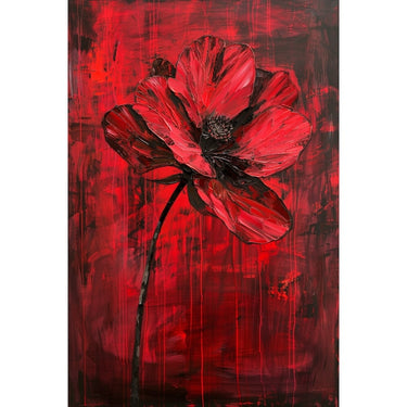 Red Flower Oil Canvas